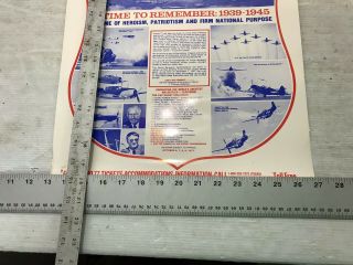Confederate Air Force Poster Ghost Squadron CAF 1977 Airsho Flyer Air Fiesta RGV 5