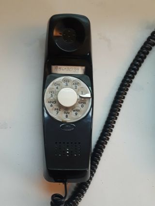 Vintage Rotary Dial Phone GTE Automatic Electric Trim Line Telephone BLACK 4