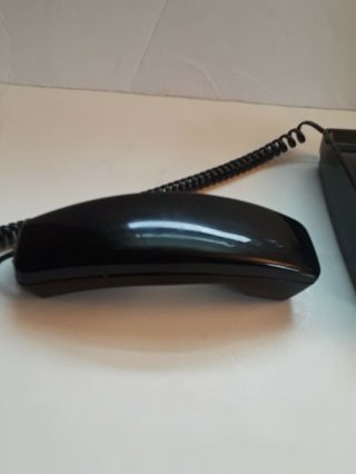 Vintage Rotary Dial Phone GTE Automatic Electric Trim Line Telephone BLACK 7