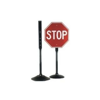 Pedestal Base And Post Kit Sign Stand For Street Road Parking Signs Gp - 4rk