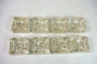 Salt Cellar Set Of 8 Vintage Art Deco Crystal Glass Salt Dips