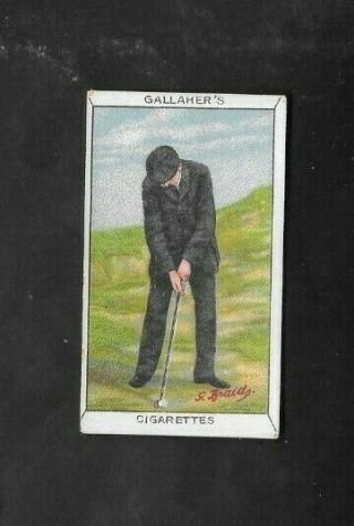 Gallaher 1912 Scarce (golf) Type Card  4 Golf - Sports Series