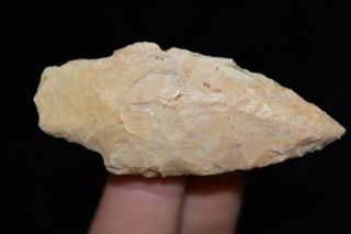 2 1/2 " Authentic Arrowhead Found By Brandon Devore Timewell Brown Co Il D4 57