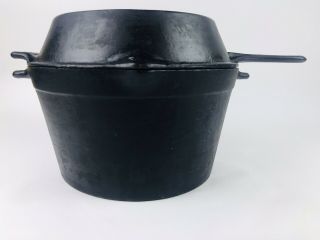 Cast Iron Dutch Oven 9 Skillet Lid Rare Vtg Pot Pan