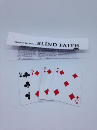 Vintage Card Magic Trick Blind Faith By Stephen Tucker