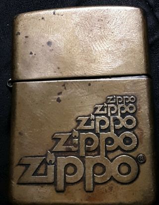 Rare Vintage Brass Zippo 1996