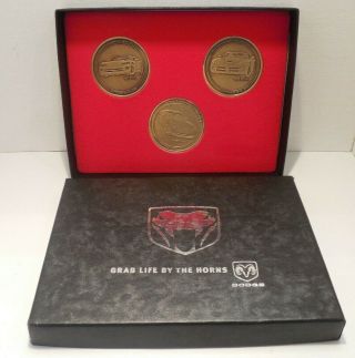 7th Viper Owners Invitational - 3 Piece Brass Commemorative Medallions -