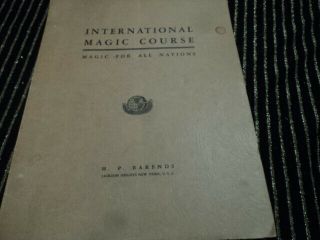 Vintage 1934 International Course In Magic