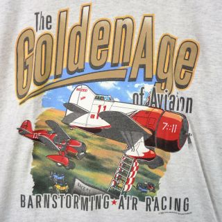 Barnstorming Air Racing T - Shirt L Air Show Souvenir 2004 Golden Age Aviation