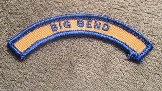 Big Bend Rocker Patch - 3 1/2 " X 1 1/4 "