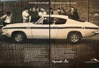 1969 Plymouth Barracuda 2 - Page Advertisement Print Art Car Ad J946