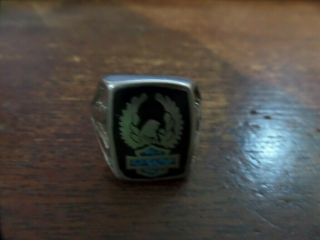 Large Harley Ring Sterling Size 14 Very Big