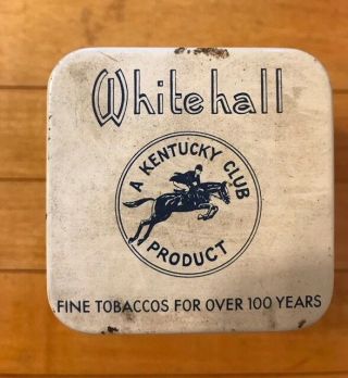 Antique/Vtg WHITEHALL MIXTURE Mail Pouch Kentucky Club Advertising Tobacco Tin 5