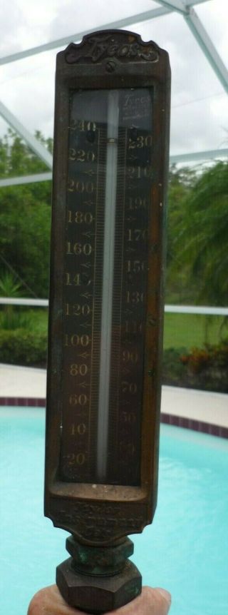 Vintage Tycos Taylor Instrument Co.  Thermometer Brass Rochester Toronto Antique