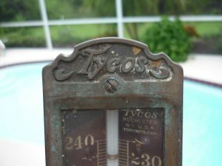 Vintage Tycos Taylor Instrument Co.  Thermometer Brass Rochester Toronto Antique 2