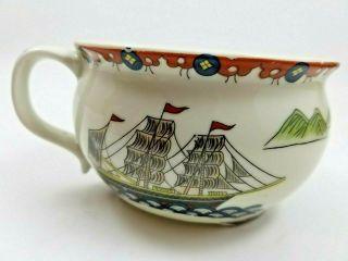 Mohawk Glazed Ceramic Tea Mug Scuttle Tall Sailing Ship