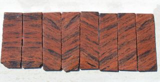 Set Of 8 Mahogany Obsidian Rough Slabs • Knapping Knife Arrowhead 5 - 7 " Length 2