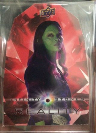 2018 Ud Marvel Avengers Infinity War Gamora Rr1 Reality Stone Gem Relic 18/49