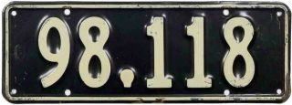 1940 1941 Zealand License Plate (jimmy 
