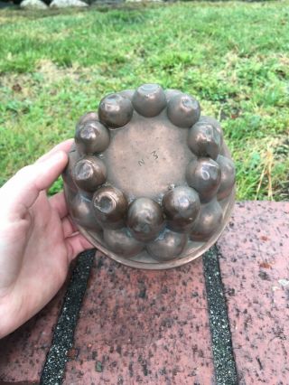 Antique Architectural Copper Food Jelly Pudding Mold 19th C Benham & Froud Type 4