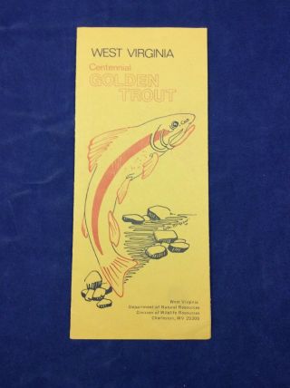 Vintage West Virginia Centennial Golden Trout Brochure