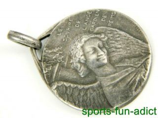1914 Smile Of The Guardian Angel Of Reims Religious Medal By O.  Yence