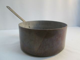 Vintage Kitchen Bazaar 9 " Copper Pot Made In France