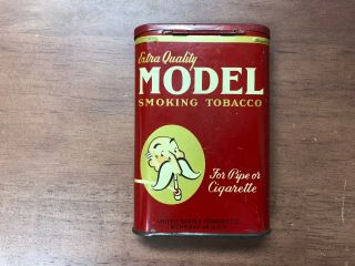 Vintage Model Extra Quality Pocket Tobacco Tin Pipe Or Cigarette Advertising
