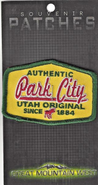 Authentic Park City Utah Souvenir Ski Patch
