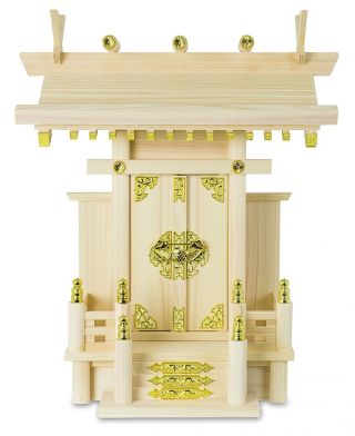 Japanese Kamidana Shinto Altar Shelf Wooden Miniature Shrine God Japan Enshrine