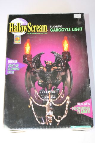 Hallowscream Trendmasters Flickering Gargoyle Light Vintage Halloween Decor
