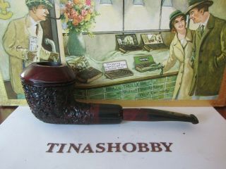 Vintage Pipe Ascorti Business Hand Made Italy Gorgeous Craggy Rhodesian