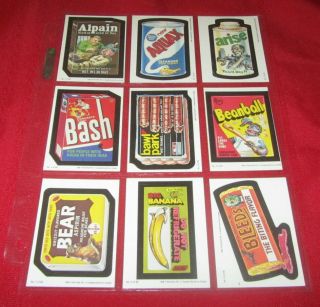 1988 Canadian O Pee Chee Wacky Packages Complete Set 1 - 66 @@ Rare @@ Nm/mt