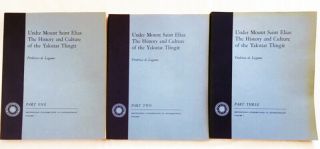 History And Culture Of The Yakutat Tlingit By Laguna—massive 3 - Vol.  1972 Pb Set