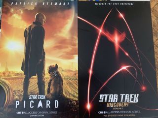 Sdcc 2019 Star Trek Picard 11 " X 17 " Poster - Limited Edition Discovery Cbs All