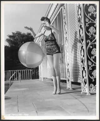 Tap Dancing Pin - Up Bathing Beauty Ann Miller Vintage 1945 Photograph Cronenweth