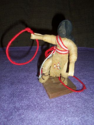 Vintage Native American Indian Kachina Hoop Dancer hand made rare doll figure 2