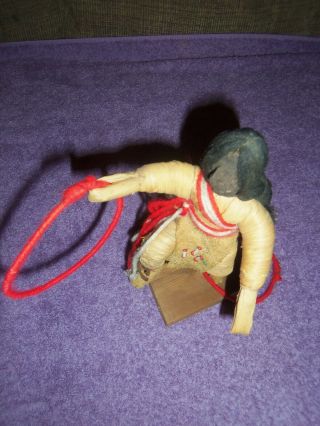 Vintage Native American Indian Kachina Hoop Dancer hand made rare doll figure 3