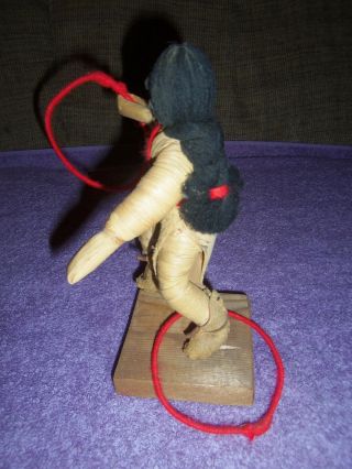 Vintage Native American Indian Kachina Hoop Dancer hand made rare doll figure 5