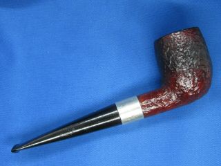 DUNHILL SHELL BRIAR SiTTER WITH 930 STERLING SILVER BAND 2
