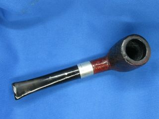 DUNHILL SHELL BRIAR SiTTER WITH 930 STERLING SILVER BAND 3