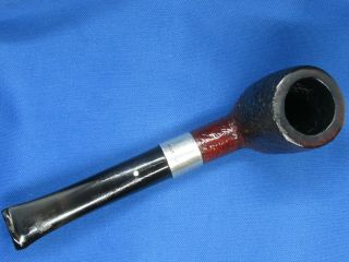DUNHILL SHELL BRIAR SiTTER WITH 930 STERLING SILVER BAND 5