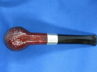 DUNHILL SHELL BRIAR SiTTER WITH 930 STERLING SILVER BAND 6