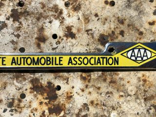 Vintage California State Automobile Association AAA Metal License Plate Frame 4