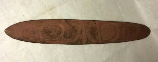 Australian Aboriginal Message Stick Or Churinga,  Mulga Wood (?) Carved Both Side