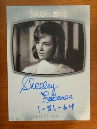 Shelley Fabares Twilight Zone 2019 Rod Serling Edition Ai - 8 Autograph Scarce