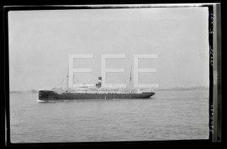 1939 Ss San Juan Ocean Liner Ship Old Photo Negative H74