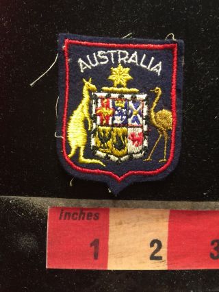 Australia Patch - Australian Coat Of Arms Kangaroo And Emu 70y8