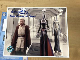 Anthony Phelan Signed Photo Star Wars Autograph Lama Su Attack Of The Clones