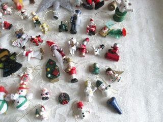 70,  VTG XMAS ORNAMENTS - - MINIATURES & MORE - - MOSTLY WOODEN - - CHILDREN ' S TREES 4